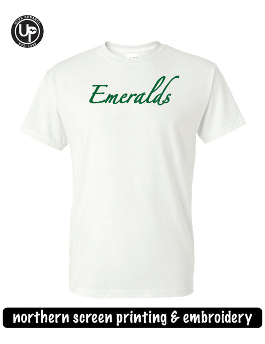 Manistique Emeralds Cursive