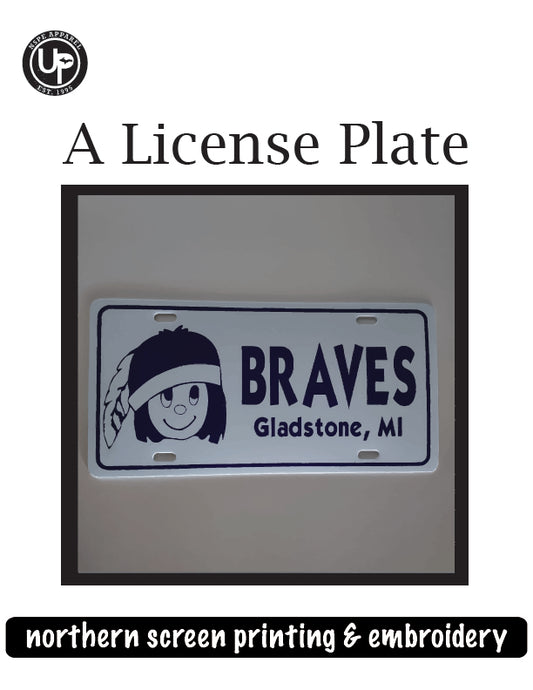 A Gladstone License Plate