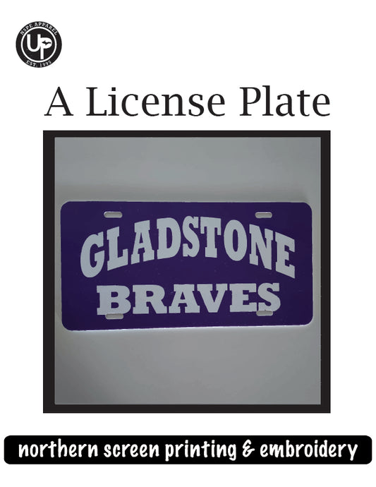 A Gladstone License Plate
